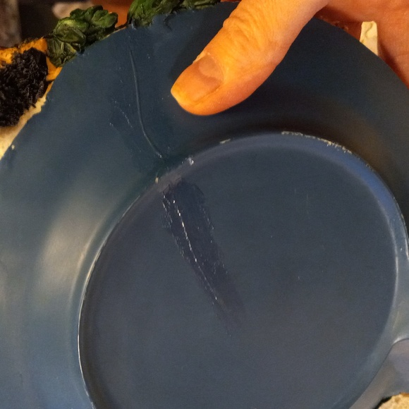 Giant panda decorated plate figurine - Picture 4 of 6